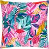 furn. Psychedelic Jungle Fodera Per Cuscino - Resistente All Acqua Colorato Tropicale Foglia Outdoor Fodera Decorativa (Multicolore - 43x43cm)