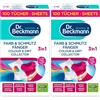 Dr. Beckmann Parafanghi XXL | Protezione del colore a lunga durata | con microfibra e molecole di cattura dei colori per brillantezza dei colori | 100 panni (Confezione da 2)