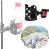 Bevande Porta 1PC Bicicletta Nero Bottiglia Morsetto for Microfono Motocicletta