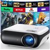 Does not apply H1 Proiettore 4K, Videoproiettore Portatile 1080P Full HD Bluetooth 5.1,Projecto