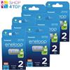 Panasonic 12x Panasonic Eneloop AA Batterie Ricaricabili NiMH 2000mAh