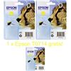 Epson 2x Originale Epson T0714 Inchiostro Cartucce Stylus DX4000 DX4050 DX4400 DX4450