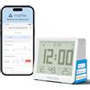 Meross Matter 10-in-1 Termometro Igrometro Ambiente Interno (Hub Richiesto) | Stazione Meteo WiFi con Display LCD, Automazione e Avvisi Smart, Compatibile con Apple HomeKit, Alexa e Google Home