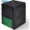 Does not apply ® Compostiera Da Giardino, 300L Composter Da Esterno, Nero E Verde
