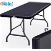 Tavolo Da Giardino Portatile 183X76Cm in Plastica Tavolo Da Campeggio Pieghevole