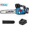 Does not apply Dongcheng Motosega a Batteria 18 V, Motore Brushless, Barra OREGON Da 30 Cm, Ten