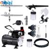 Set Di Aerografo Con Compressore, Pistola per Aerografo Double Action Con 3 Aero