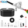 Set Di Compressori per Aerografo, 48 PSI Dual Action Airbrush Con Ugelli Da 0,2/