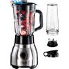 Frullatore Elettrico 2 in 1 - Frullatore in Vetro Da 1,5 L E Bicchiere-Mixer in