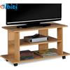Does not apply Mobile TV in Legno MDF Con 2 Ripiani Porta Console Videogiochi DVD E 4 Ruote Mob