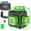 Huepar B03CG 3x 360° Livella Laser 12 Linee Verde 45m con Modalità Impulso, con