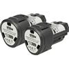 vhbw 2x Batteria per AEG BLL12C BS12C2 BS12C BBH12 BBS 12C BLL 12C BS 12C 2Ah 12V