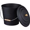 Relaxdays Secchio Portacenere, Cenere, Carbonella, Pellet, con Manic Ehxe