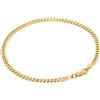 Nuragold Bracciale Catena Miami Cuban In Oro Giallo 18K 2,7mm 7"