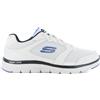Skechers flex Advantage 4.0 - Uomo Sneaker Bianco 232225-WBK Sport Scarpe Nuovo
