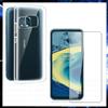 COVER TRASPARENTE + PELLICOLA IN VETRO TEMPERATO PER NOKIA XR20 5G CUSTODIA TPU