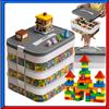 Contenitore Giochi Plastica Scatola Porta Lego Costruzioni Organizer 22L 3 Piani