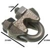 GRIP Morsetto A U Per Cavo In Acciaio 3Mm 1/8 ZP Confezione Da 20