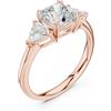 Senza marchio Anello regalo cuscino 2,6 ct diamante coltivato in laboratorio dichiarazione ...