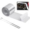 mongtsamz Nastro Isolante Termico 5m x 5cm Nastro Termico Isolante con 2 Fascette Moto