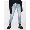 DIESEL Neekhol 0076J Jeans Donna Regular 100% Cotone Blu W24/L30 Zip