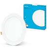 Garza - Downlight LED da incasso circolare extra piatto 22 W (2100 lm), 225 mm, luce neutra 4000 K, 30.000 h, Occhio di bue LED per soffitto, bianco