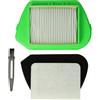 vhbw Set filtri/spazzola 4 pzz. per Rowenta Compacteo Ergo Cyclonic aspirapolvere