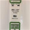 Evergreen Scale Models 24" Strip Pack, .060x.312 (10), EVG360