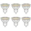 Does not apply 6 Pezzi Lampadine LED 3W MR11 GU4 12V 24V Spot, 35 * 35Mm, Luce Naturale 4000K,