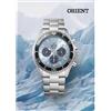 ORIENT Orologio Cronografo Uomo ORIENT Mako Sports Collection RN-TX0206L Sky Blue Si...