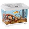 Hydor Ferplast Hydor Acquario in Plastica CAPRI JUNIOR, Capacità 21 L, Lampada e Filtro Interno, Bianco, 41 x 26,5 x h 34 cm