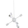 Homemania HOMAX_4376 Lampada a Sospensione Scorpius White Bianco in Metallo, 44 x 44 x 80 cm