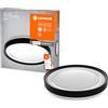 LEDVANCE ORBIS GARVIN SMART+ WiFi lampada Ø 48cm, plafoniera LED dimmerabile per uso interno, 30W, temperatura di colore da 2700-6500K, 3300 lumen, lampada di design rotonda, bianca con anello nero
