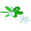 Bastilipo - Real Betis - Ventilatore da soffitto con pale reversibili VERDIBLANCAS. Ufficiale Real Betis Pallompiede