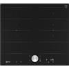 NEFF T66PTX4L0 - Piano cottura a induzione N90, piano cottura autosufficiente in vetroceramica, larghezza 60 cm, Twist Pad, Flex Induction, Home Connect, Smart Hood Automatic, a filo di superficie,