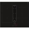 Siemens ED611BS16E iQ300, piano cottura con cappa (induzione), 60 cm, senza cornice, nero, a filo, touchControl, powerBoost - Aumenta la potenza delle singole zone a induzione