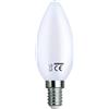 DEBFLEX Attacco Grande a Vite baionetta Fiamma e - equivalente Lampadina alogena - LED S19 C35 Vetro Smerigliato 2 W E14 4000 K - 600405, 2 Watts