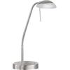 Fischer & Honsel Lampada da tavolo Pool TW, 1 LED da 5,0 Watt, opaca, colore nichel, 3 livelli CCT, dimmerabile, 50003, 16 x 16 x 60 cm (lunghezza x larghezza x altezza), 530 lm, 2700 K / 3350 K /
