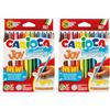 CARIOCA Joy - Confezione da 24 Pennarelli Joy a Punta Fine, Ideali per Disegnare e Colorare, Super Lavabili, Colori Assortiti