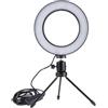 Levitantes Treppiede anello con luce LED e telecomando 10` ricarica usb