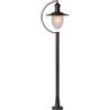 Lucide Aruba - Lanterna/Piantana da esterno - IP44, Metallo, ruggine, 25 x 29,5 x 111 cm, E27 24watts 230volts