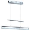 EGLO LED lampada a sospensione Cardito, lampada a pendolo per tavolo | da pranzo, alluminio e acciaio cromato, vetro cristallo trasparente luce calda