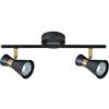 Zarivy Ciabatta Maximo 2xGU10 in elegante nero e pelle, perfetta per qualsiasi spazio. Dimensioni: 15 x 36,5 x 8,5 cm, ideale per illuminare con stile e funzionalità.