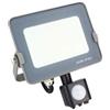SILVER SANZ, S.A. Silver Electronics - Proiettore FORGE+ con sensore IP65 20 W Temperatura colore: 5700 K (luce fredda) Efficienza energetica A+ Colore: Grigio