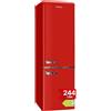 Amica KGCR 387 102 R Retro frigorifero con congelatore, altezza 181 cm, larghezza 55 cm, 244 L/EEK C, autoportante (rosso)