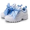 FILA SCIARPA DONNA DISRUPTOR 2 FM01021101 46 BIANCO PURO blu campana