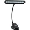 Gator Frameworks - Lampada LED Clip-On per Leggii Musicali con Collo Flessibile e Alimentazione USB o Batteria (GFW-MUS-LED)