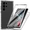 COVER 360° PER SAMSUNG GALAXY S23 ULTRA 5G CUSTODIA FRONTE + RETRO TRASPARENTE