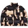 Supreme Giacca Nuptse Supreme The North Face sbiancata con stampa denim nera