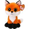 TY Peluche Beanie Boos Volpe Meadow Arancione Occhi dorati grandi e glitter Il